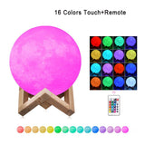 Luminária Lua 3D  - USB Recarregável