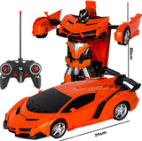Transformers 2 em 1 - Carro de corrida que transforma em robô - Controle Remoto